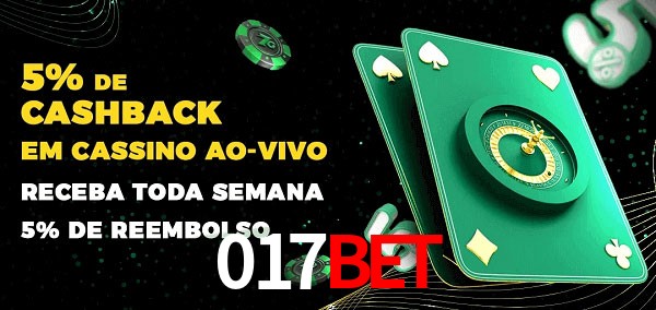 Promoções do cassino ao Vivo 017bet